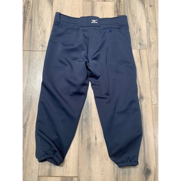 Mizuno Softball Women’s Large Navy Double Knit Elastic Bottom Pants - Picture 5 of 6
